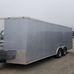 Silver 8.5x24 Enclosed Trailer for Sale