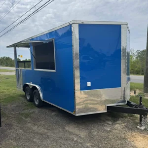 8.5x16 Hook & Line Cargo Food Trailer | BBQ Patio
