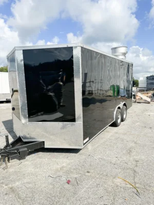 2025 8x18 Hook & Line Cargo Concession/Food Trailer - Image 2