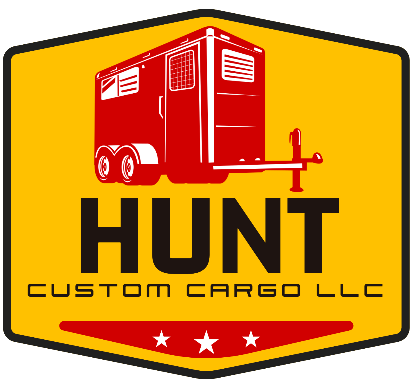 Hunt Custom Cargo Logo - Dark