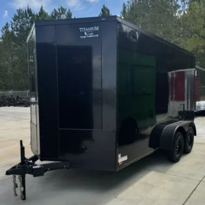 7x14 Enclosed Trailer – Titanium Blackout
