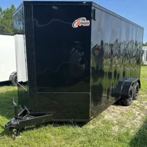 7x16 Cargo Trailer for Sale – Black