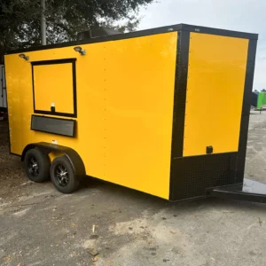 7x14 Concession Trailer for Sale – Yellow