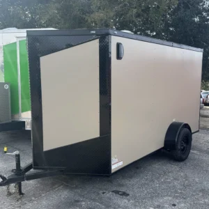 6x12 Enclosed Trailer for Sale – Sahara Tan