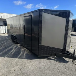 8.5x24 Enclosed Race Trailer for Sale | Hunt's Custom Cargo