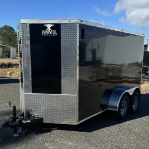 6x12 Anvil Enclosed Trailer | Black