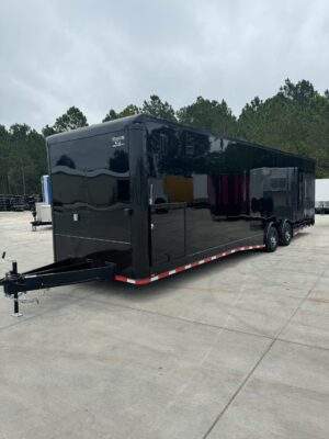 2025 8.5x32 Titanium Enclosed Race Trailer Blackout Edition