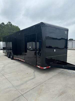 2025 8.5x32 Titanium Enclosed Race Trailer Blackout Edition - Image 3