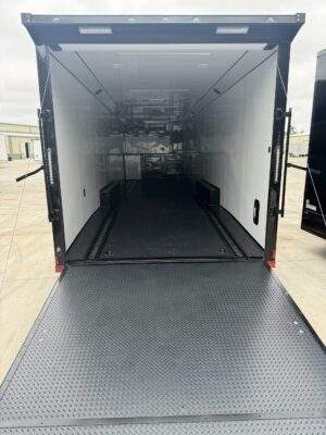 2025 8.5x32 Titanium Enclosed Race Trailer Blackout Edition - Image 5