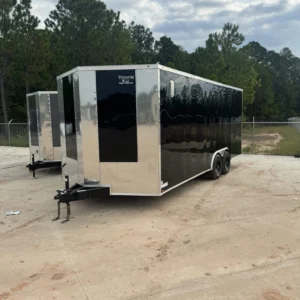 8.5x20 Enclosed Trailer for Sale – Black