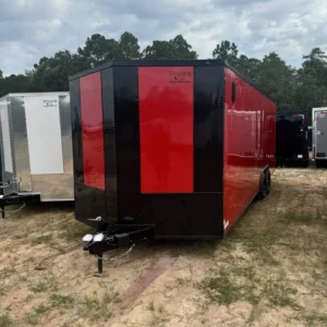 8.5x24 Enclosed Trailer for Sale – Red