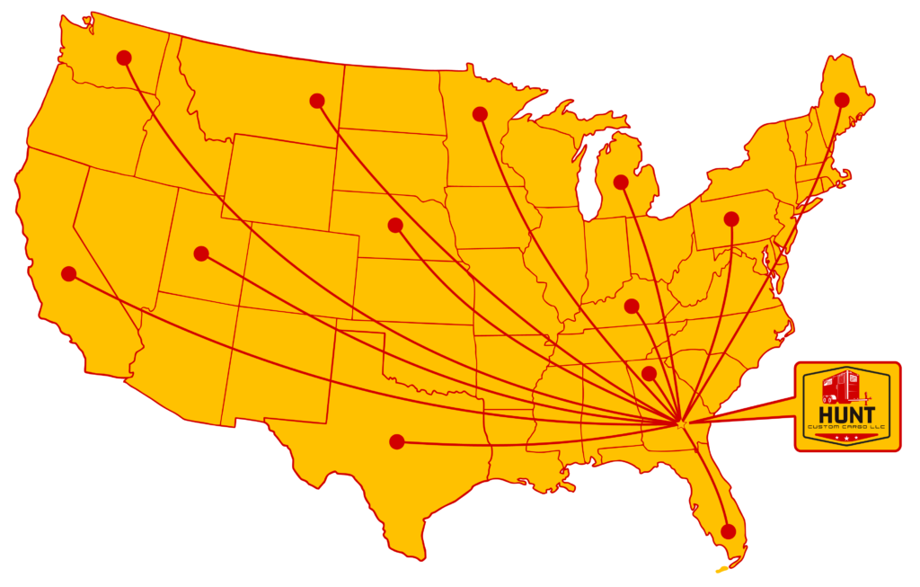 USA Nationwide Delivery Map