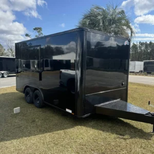 8.5x16 Concession Trailer for Sale – Black