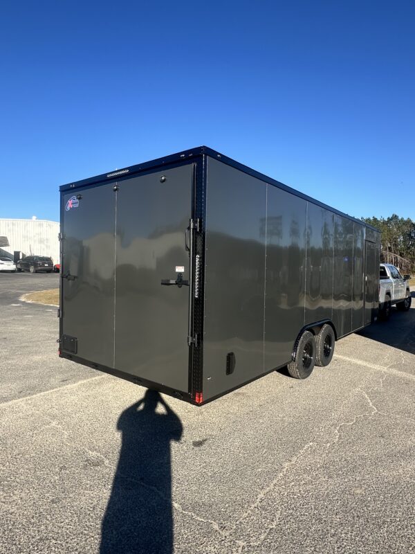 2025 8.5x24 Xtreme Cargo Car Hauler (.080 Poly Core Metal) Blackout Edition - Image 3