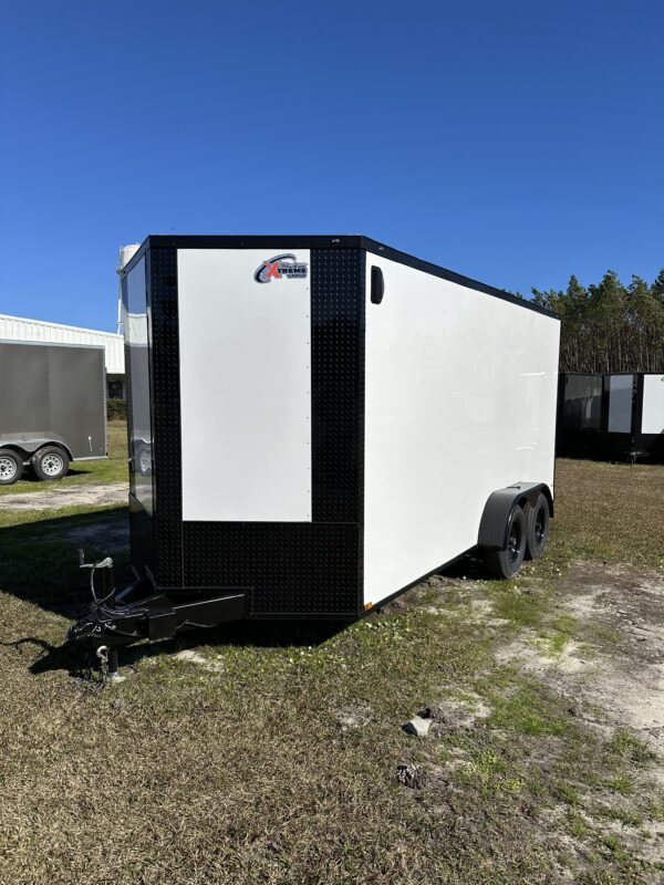 2025 7x16 Xtreme Cargo Enclosed Trailer (Poly Core Metal) Black Edition