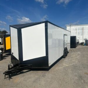 8.5x24 Hook & Line Blackout Race Trailer