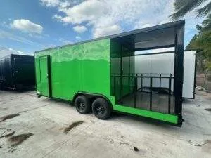 Titanium 8.5x24TA Green BBQ Trailer