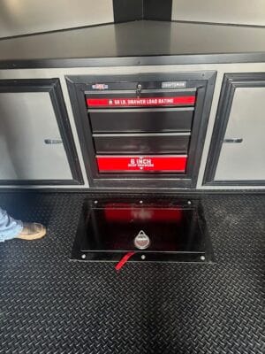 2025 8.5x28 Hook and Line Race Trailer Blackout Package - Image 6