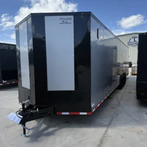8.5x36 Titanium Enclosed Car Hauler | Silver