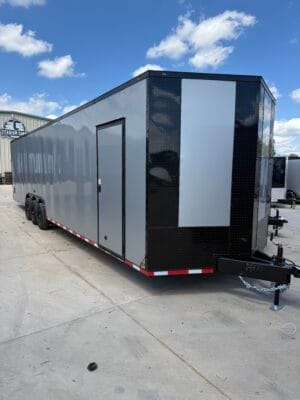 8.5x36 Titanium Enclosed Car Hauler | Silver - Image 2