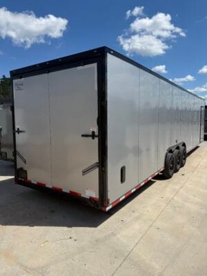 8.5x36 Titanium Enclosed Car Hauler | Silver - Image 3